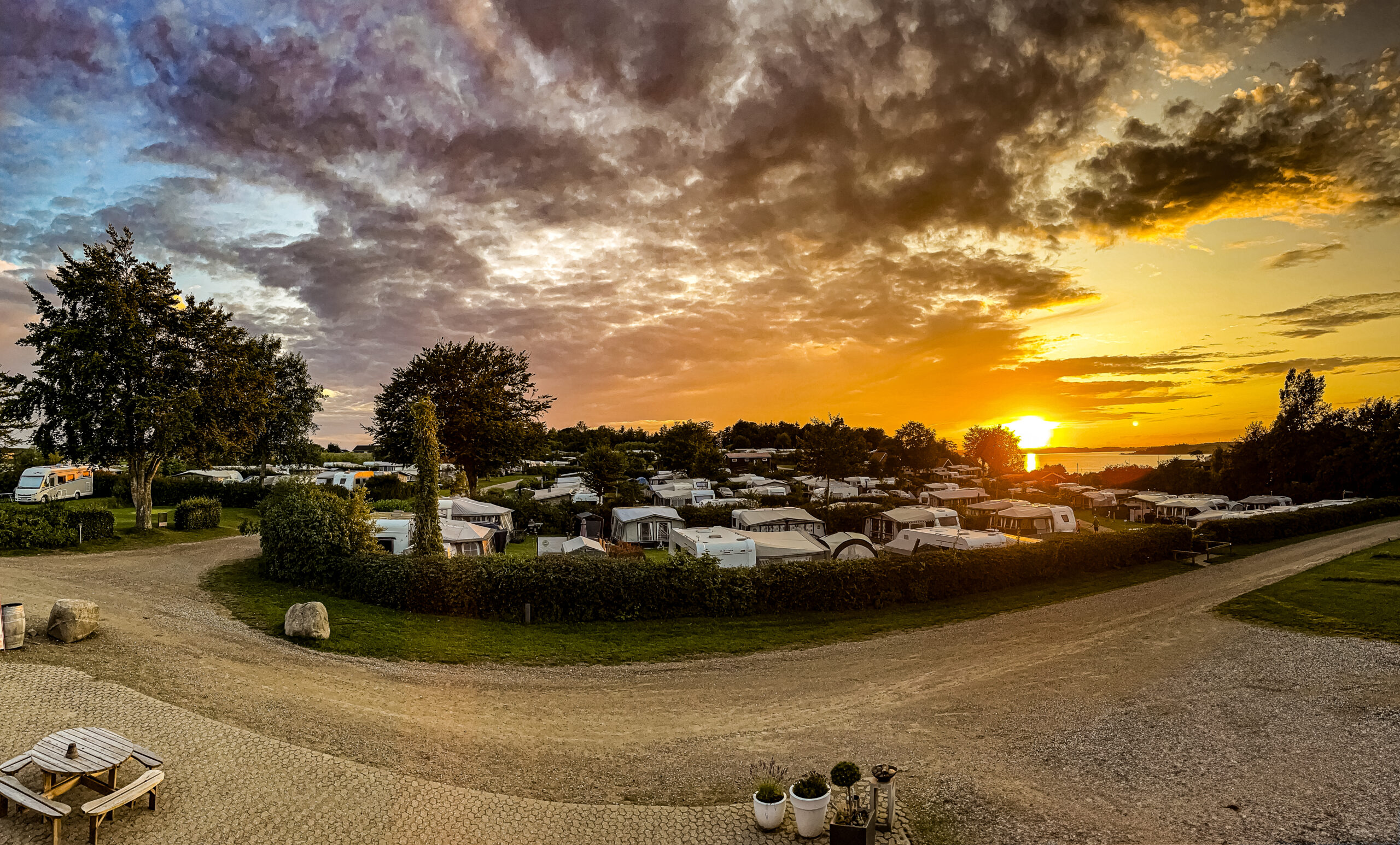 Solnedgang - panorama